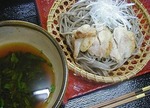 モロヘイヤ鶏そば　Mulukhiya chicken buckwheat noodle
